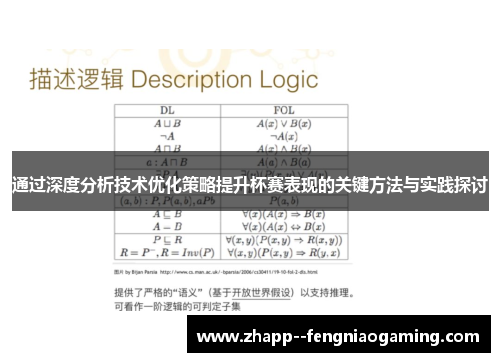 通过深度分析技术优化策略提升杯赛表现的关键方法与实践探讨
